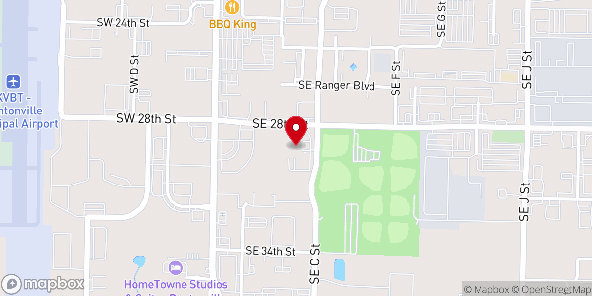 Map showing location of First Landmark Baptist Church