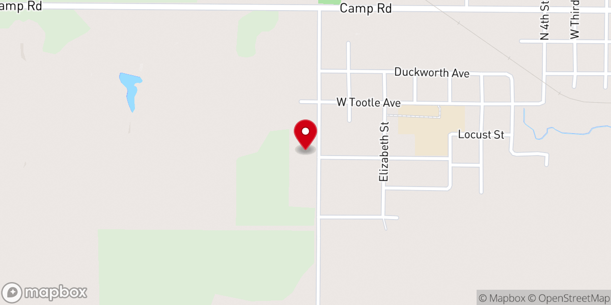 Map showing location of Bible Methodist Church