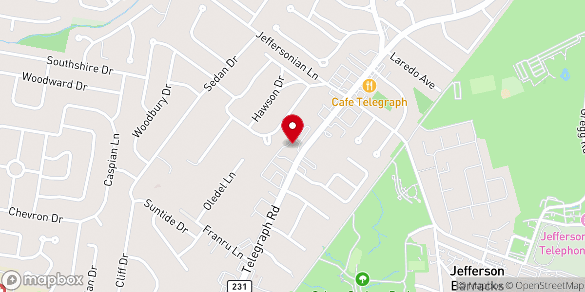 Map showing location of St Luke's United Methodist Church