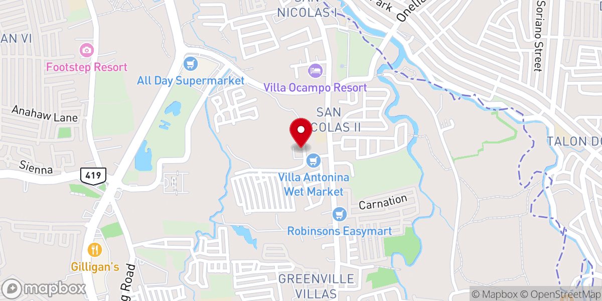 Map showing location of The Holy Trinity Parish - Bacoor (Diocese of Imus)
