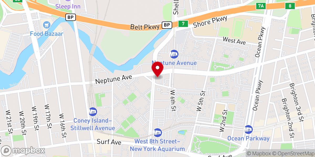 Map showing location of Saint Paul's Evangelical Lutheran Church