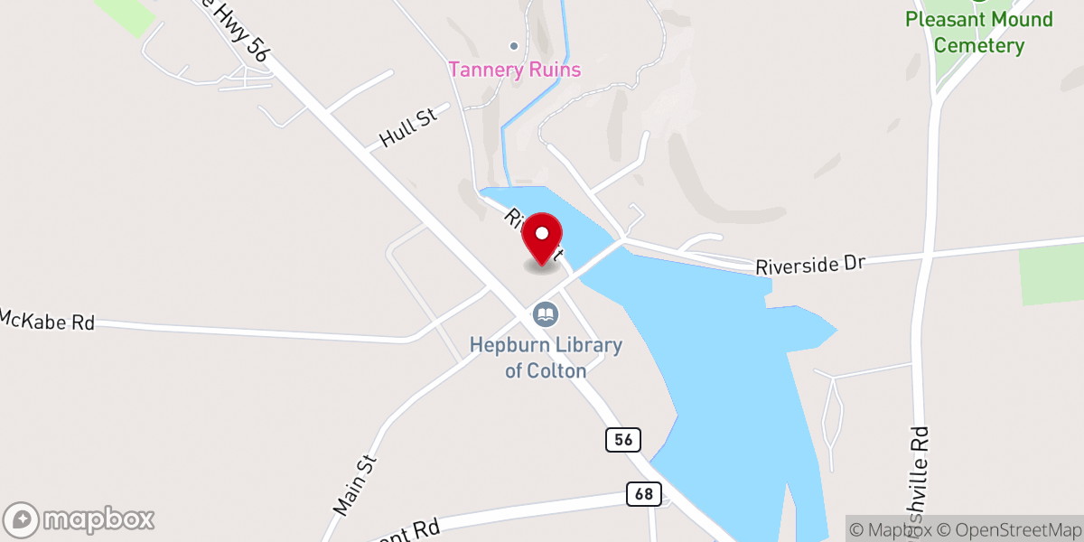 Map showing location of Zion Episcopal Church