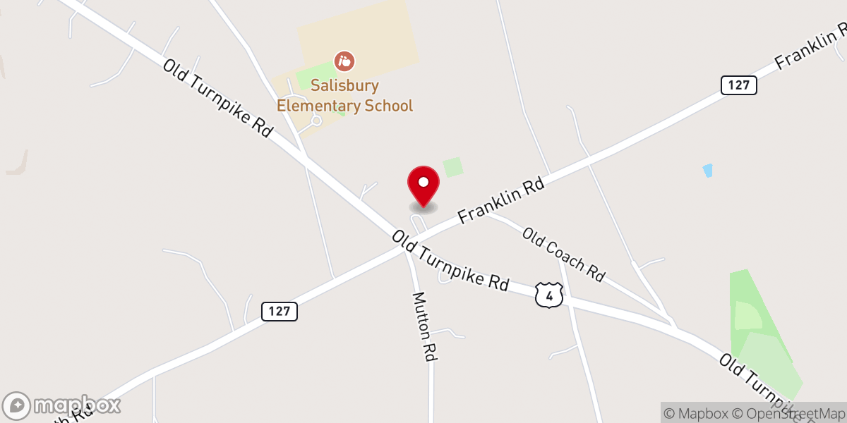 Map showing location of Salisbury Community Church