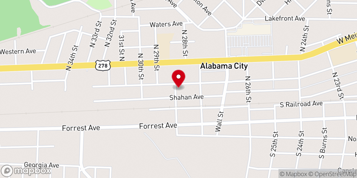 Map showing location of United Prayer World Ministries Inc