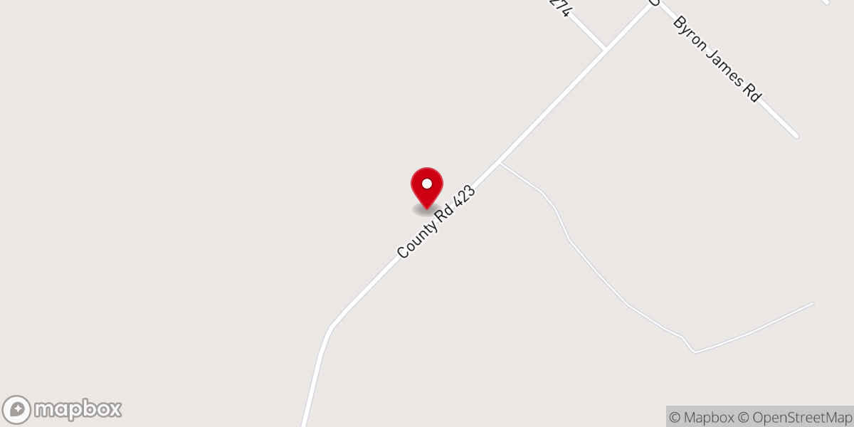 Map showing location of Bare Branch Church
