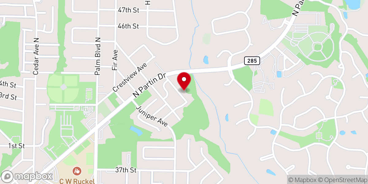 Map showing location of Living Word Church-Niceville
