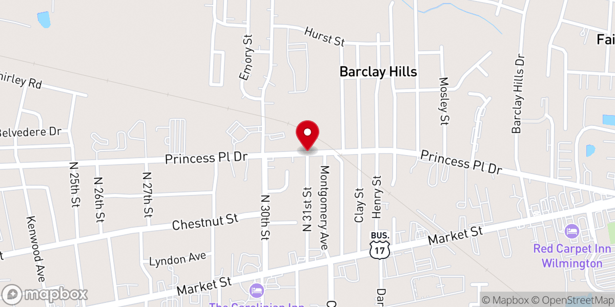 Map showing location of TL & PR Abernathy Family Foundation