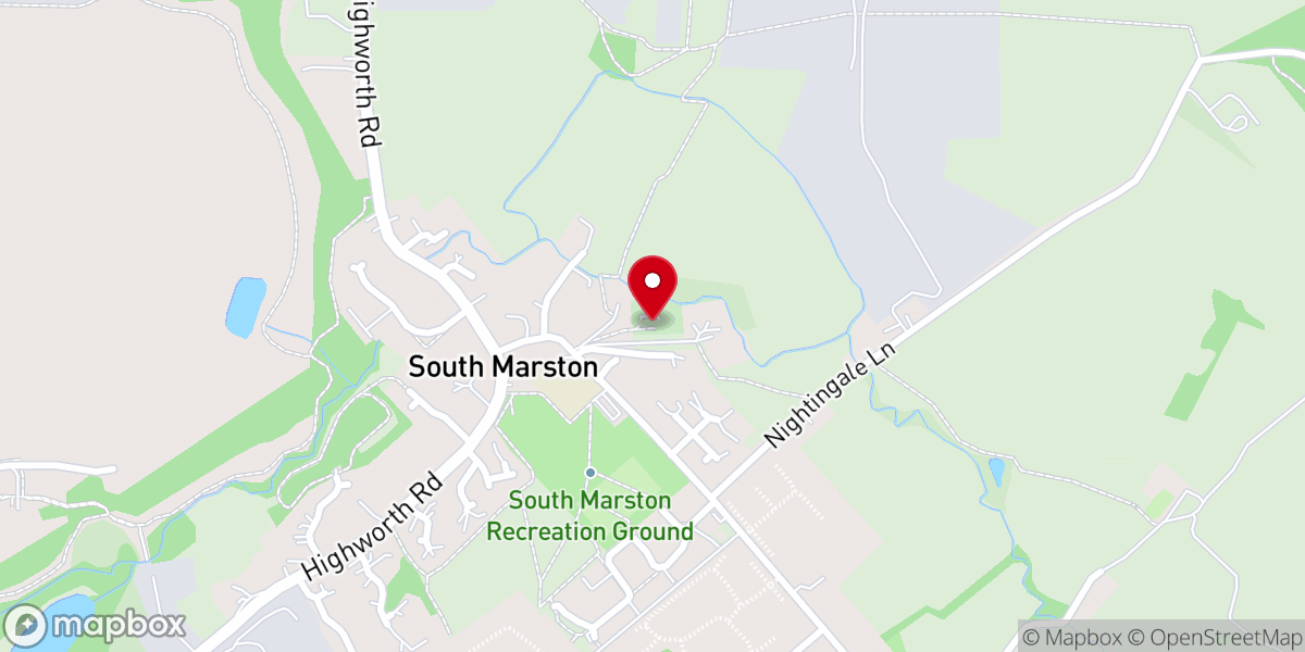 Map showing location of St. Mary Magdalene Church