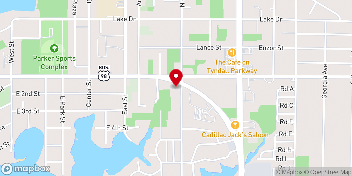 Map showing location of Holy Hill Baptist Church Panama City