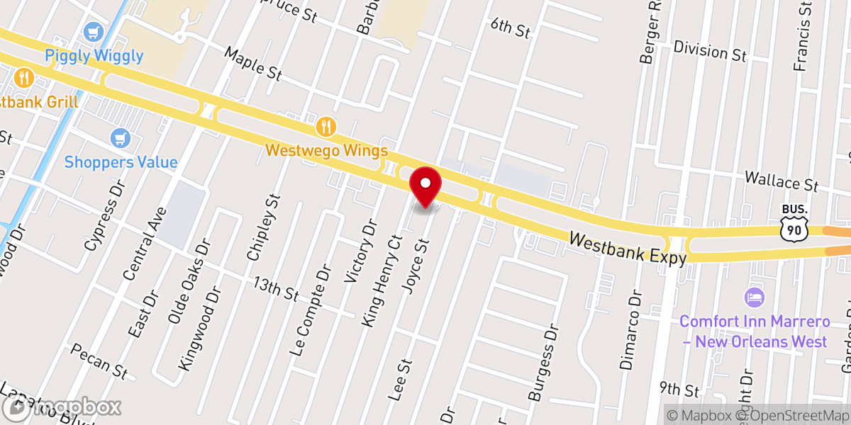 Map showing location of Bethesda Christian Tabernacle