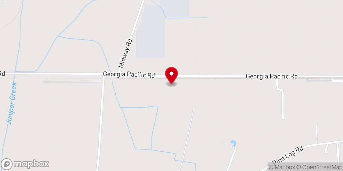 Map showing location of Cedar Hill Church