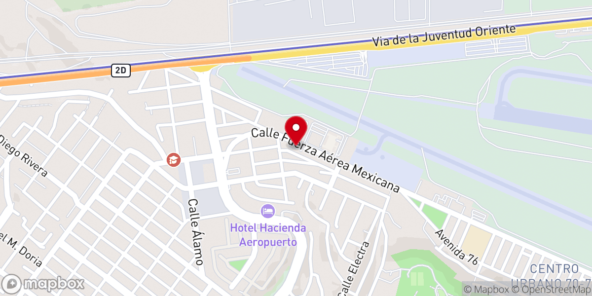 Map showing location of Templo El Redentor Tijuana Asambleas de Dios