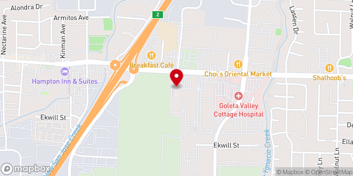 Map showing location of St. Athanasius Orthodox Church