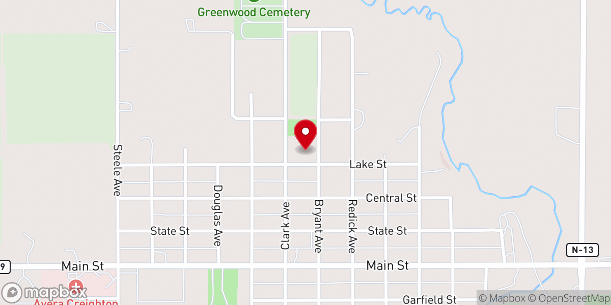 Map showing location of Saint Ludgers Catholic Church