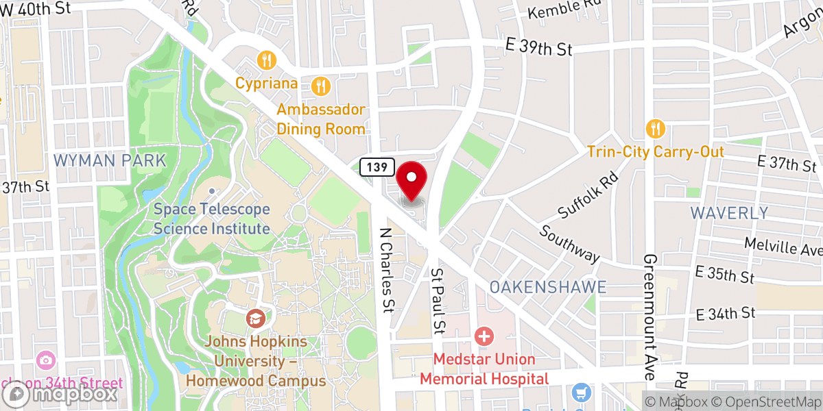 Map showing location of Charismatic Episcopal Church Diocese of the Mid Atlntc Stes Inc