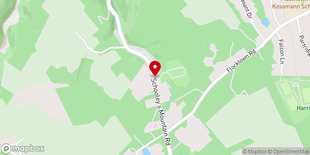 Map showing location of Schooley's Mountain Bible Camp (Christadelphian)