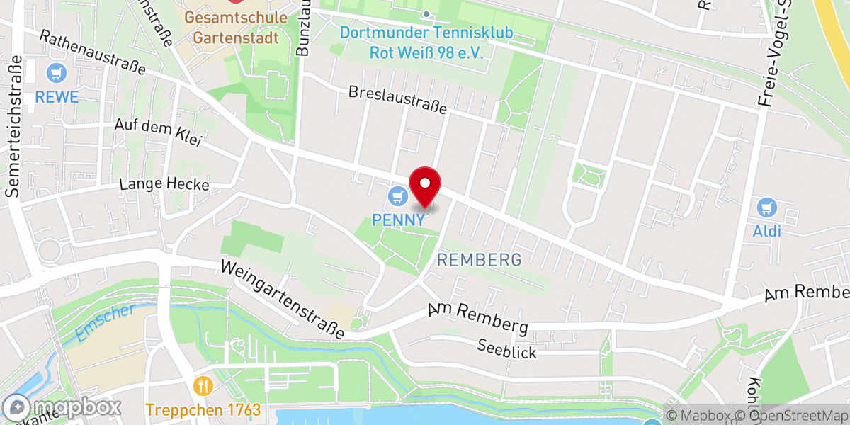 Map showing location of Katholische Kirche St. Georg, Hörde