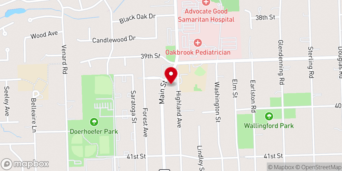 Map showing location of Community Christian Church