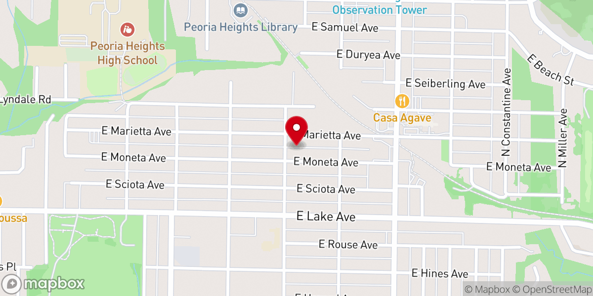 Map showing location of Olivet Missionary Church