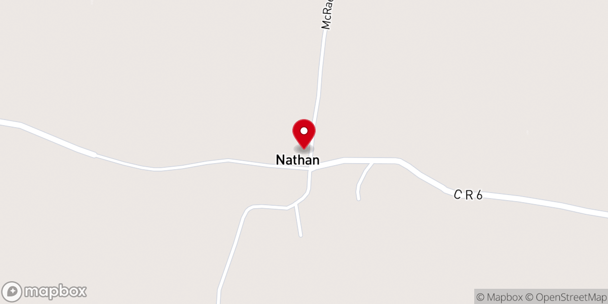 Map showing location of Nathan Church of Christ