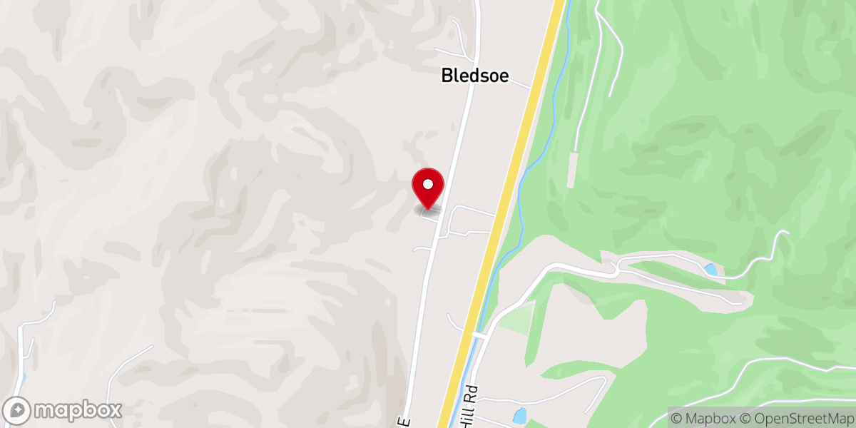 Map showing location of Buffalo Springs Missionary Baptist Church