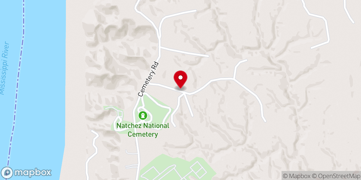 Map showing location of Marble Stone Baptist Church