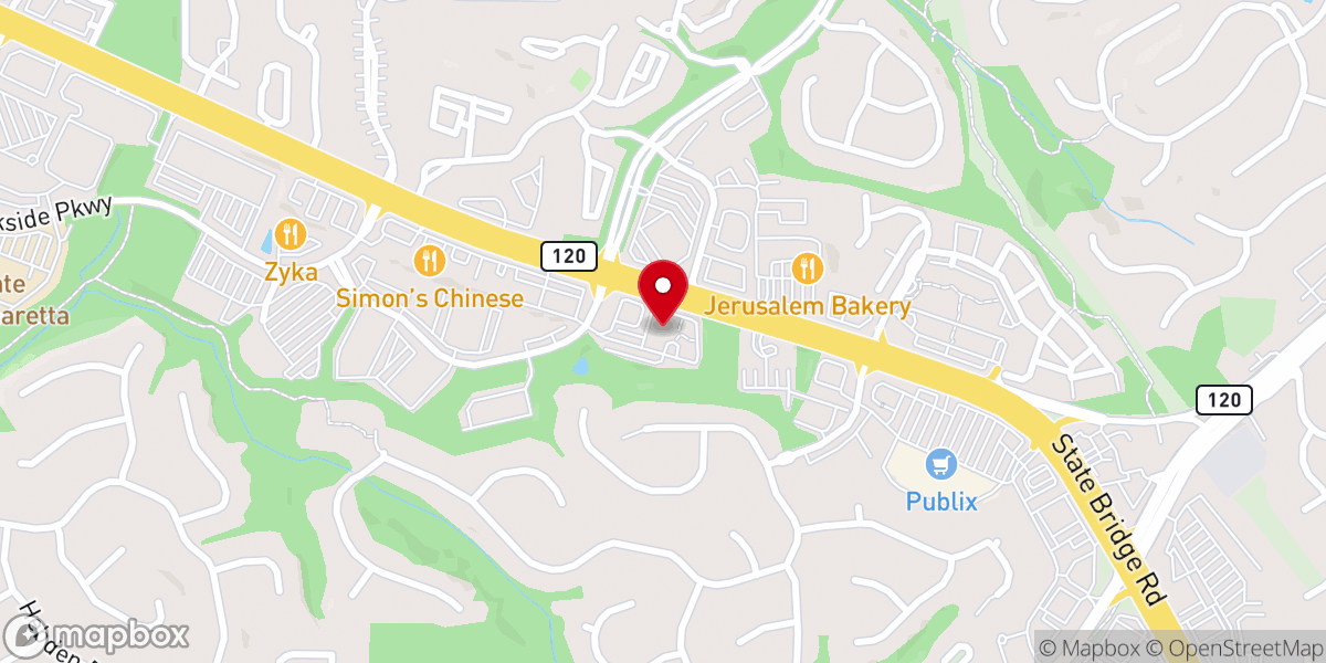 Map showing location of Georgia Baptist Mission Board