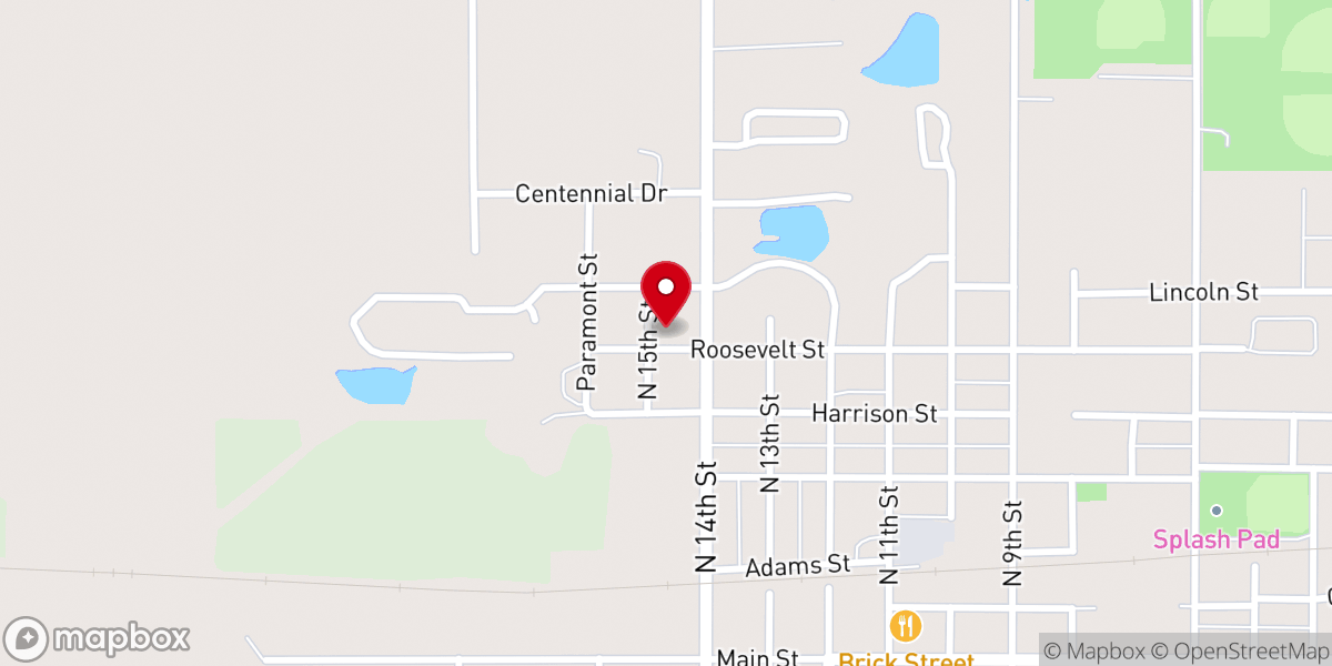 Map showing location of Christian Apostolic Church