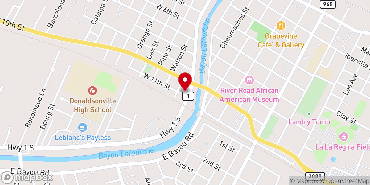 Map showing location of Fountain of Faith Christian Center