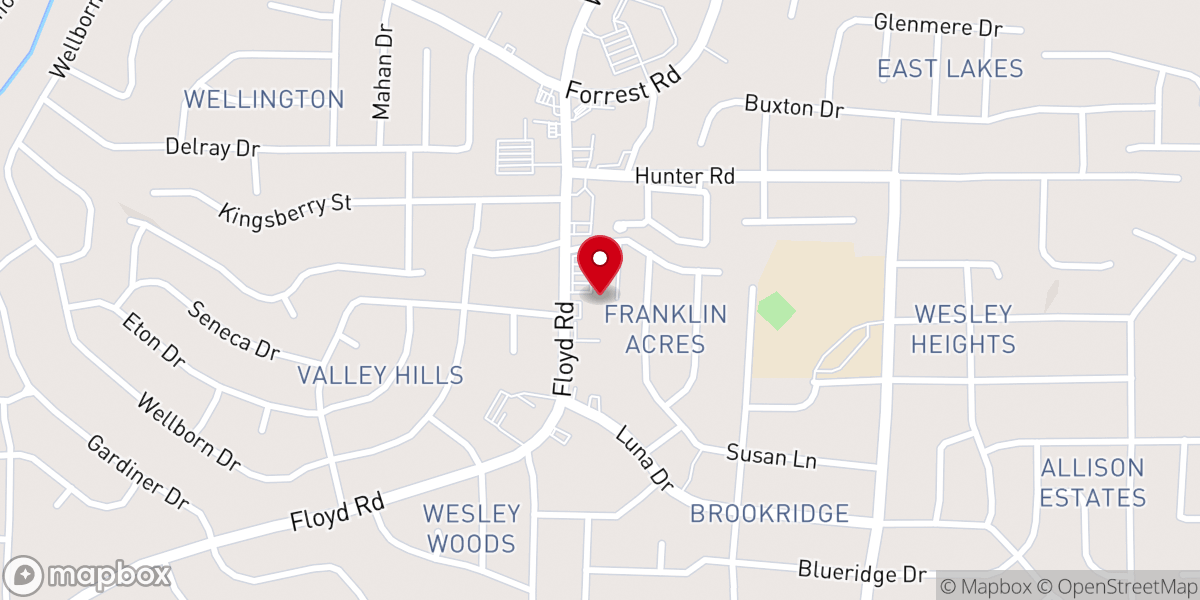 Map showing location of Columbus Korean Methodist Churchinc