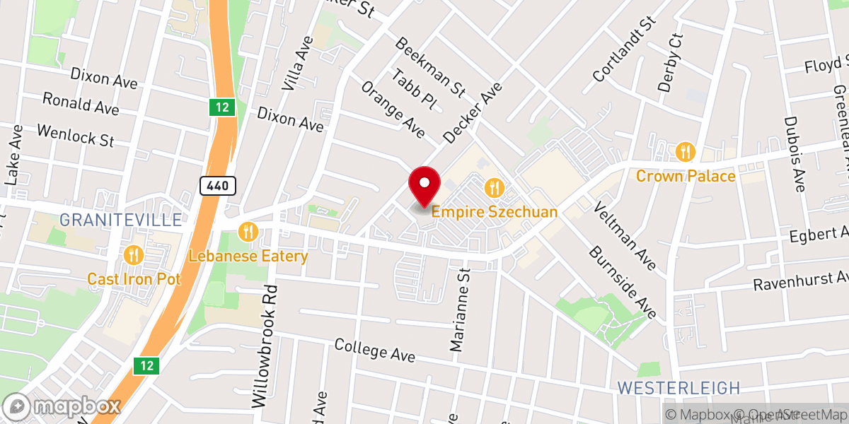 Map showing location of LA Fitness
