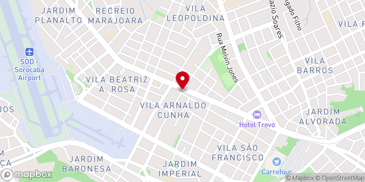 Map showing location of Paróquia Nossa Senhora Aparecida
