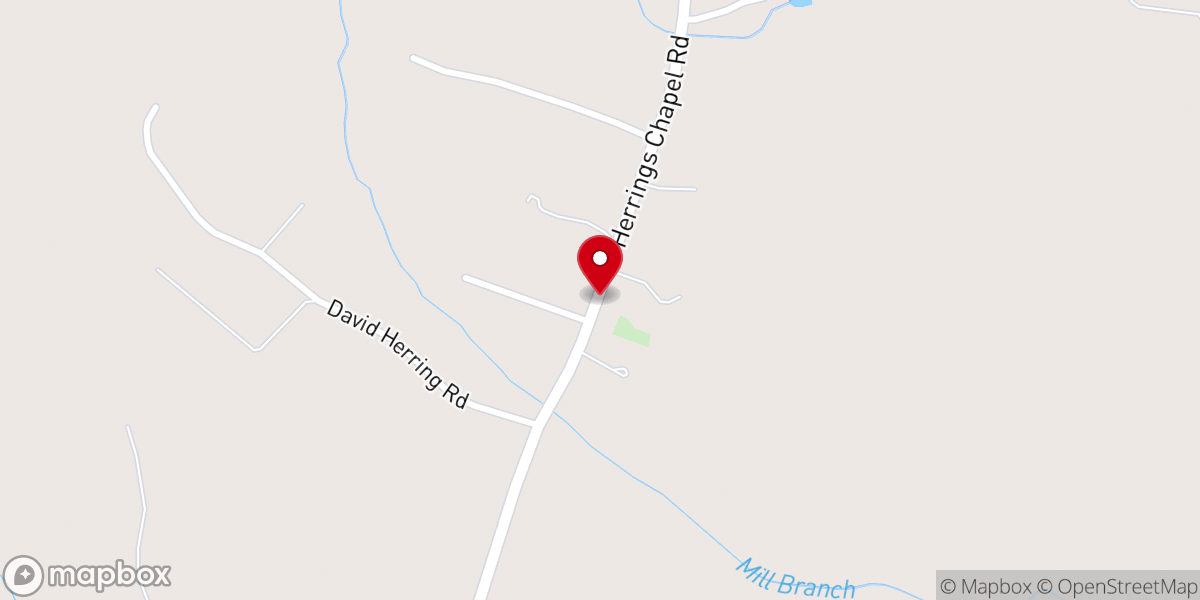 Map showing location of Herring Chapel