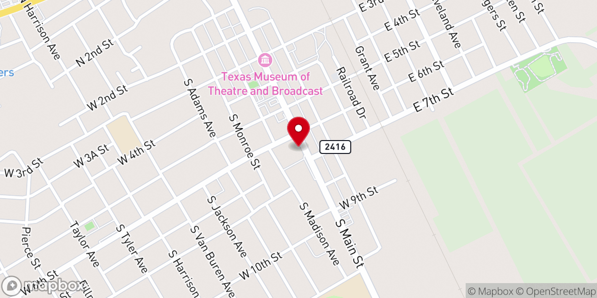 Map showing location of Gloryland McGregor