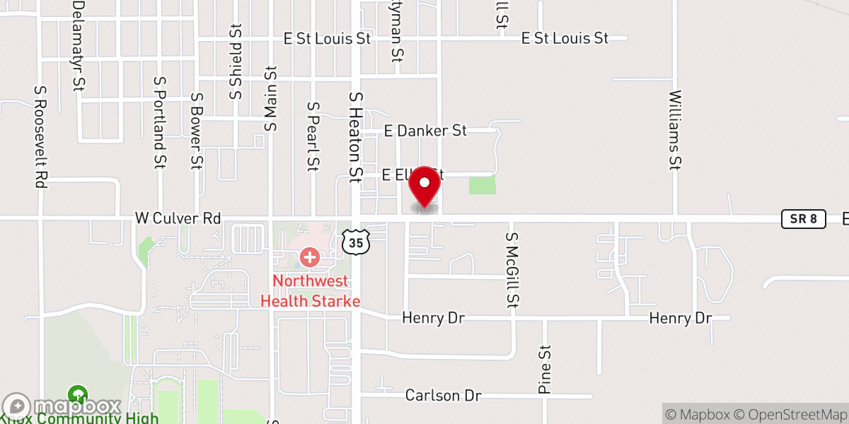 Map showing location of Community Services of Starke County
