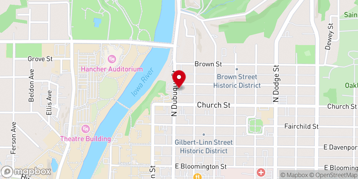 Map showing location of Sigma Pi Fraternity