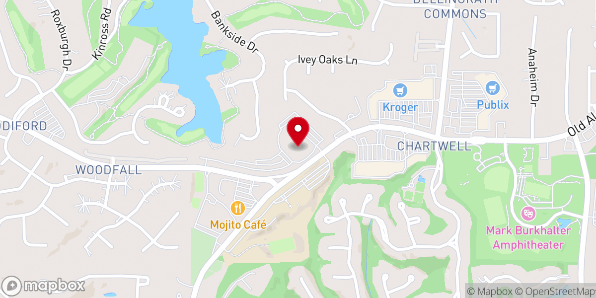 Map showing location of Mount Pisgah Church