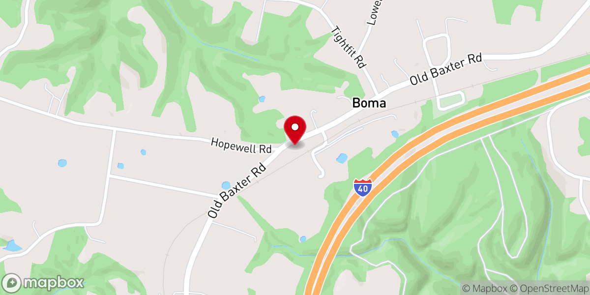 Map showing location of Boma First Church of God