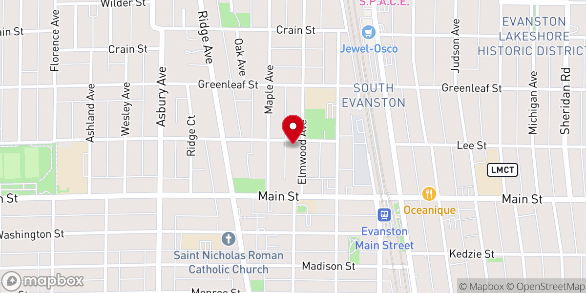 Map showing location of Fisher Memorial A.M.E. Zion Church