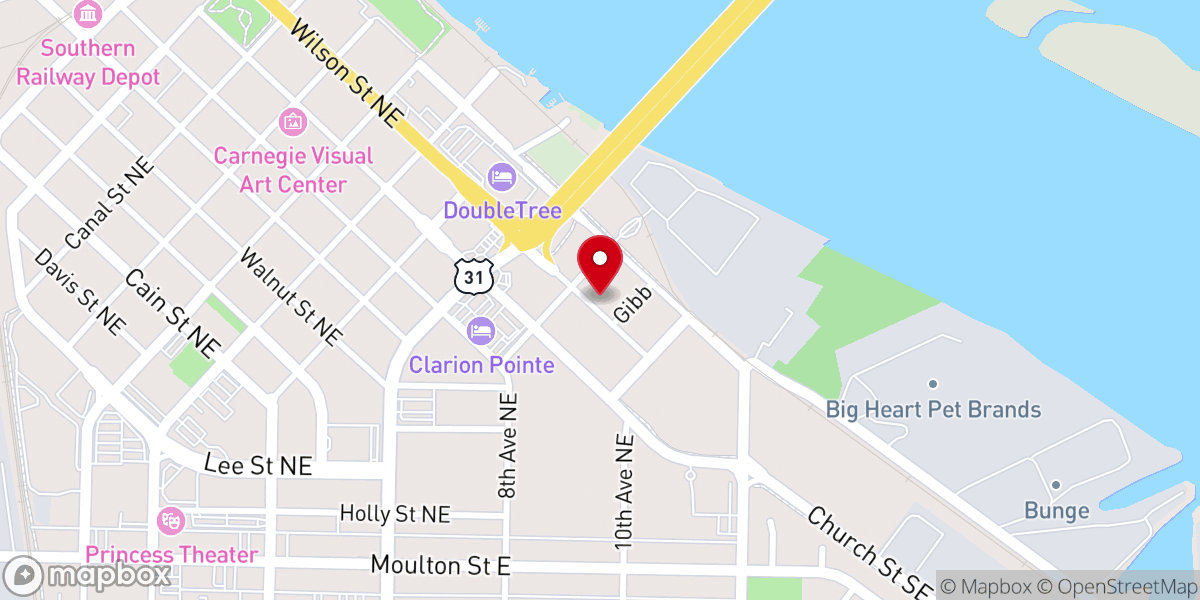 Map showing location of Life Changes Faith Center Ministries