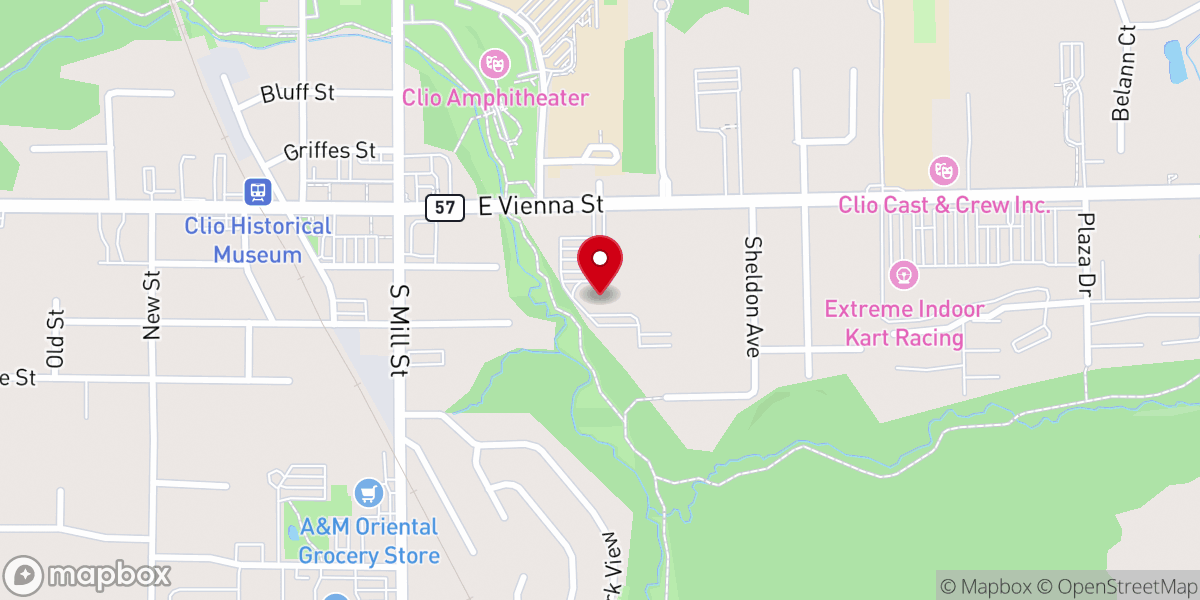 Map showing location of St Charles & Helena Church