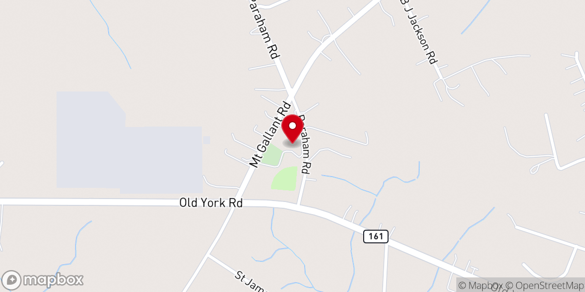 Map showing location of Tirzah ARP Church
