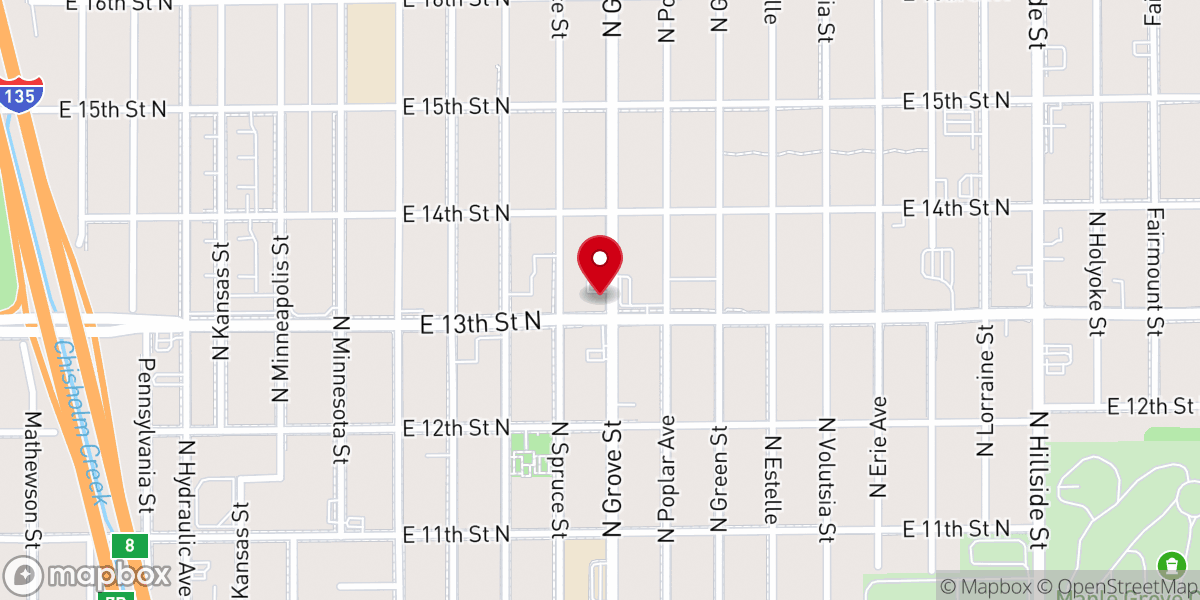 Map showing location of The Bridge Church
