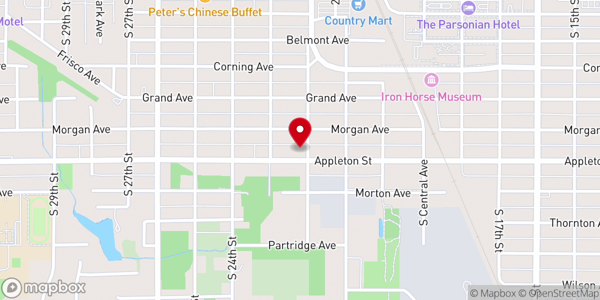 Map showing location of Pleas Chapel Church of God