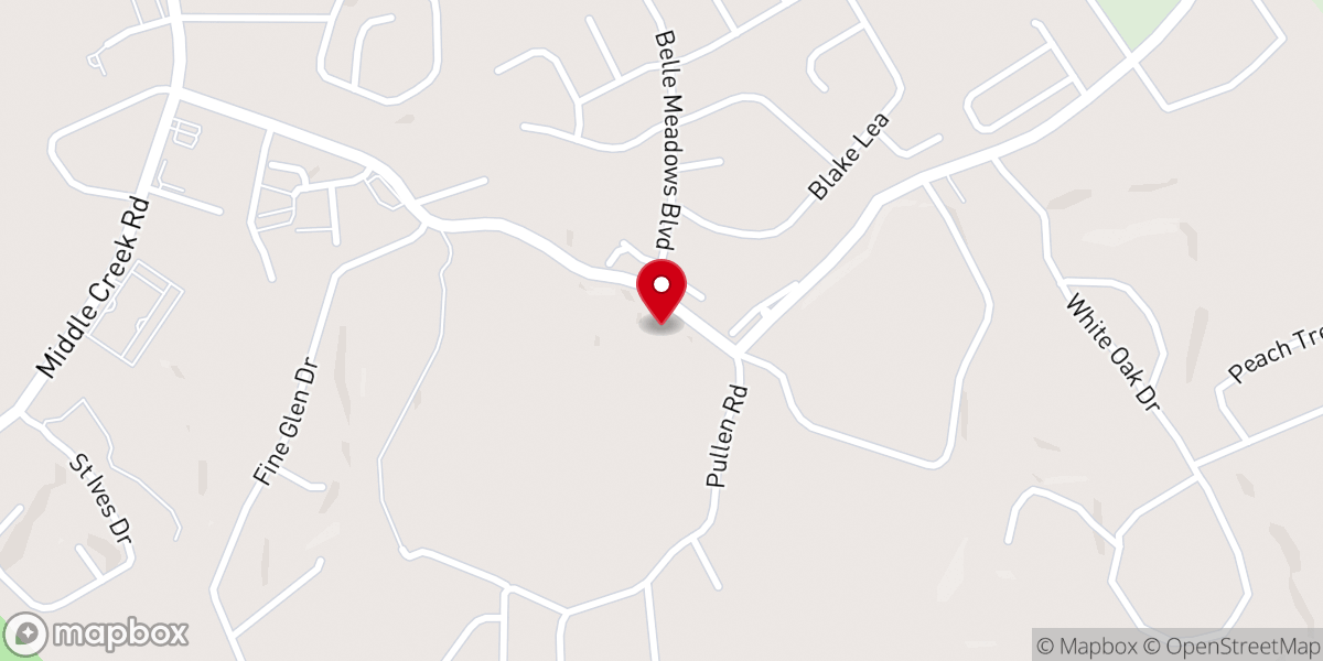 Map showing location of Sevierville Christian Center