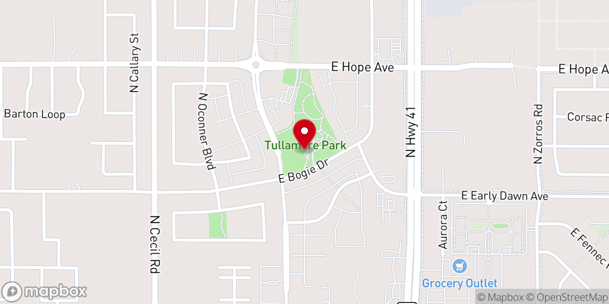 Map showing location of Tullamore Park