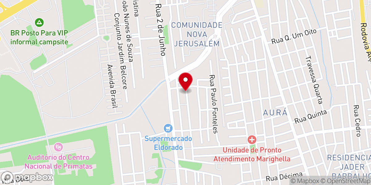 Map showing location of Assembleia de Deus Templo Coluna da Verdade