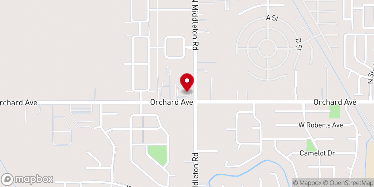 Map showing location of Church of the Brethren