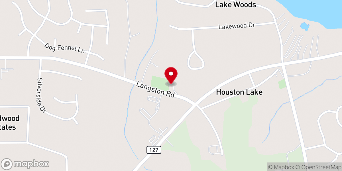 Map showing location of Mt Nebo Primitive Baptist Church