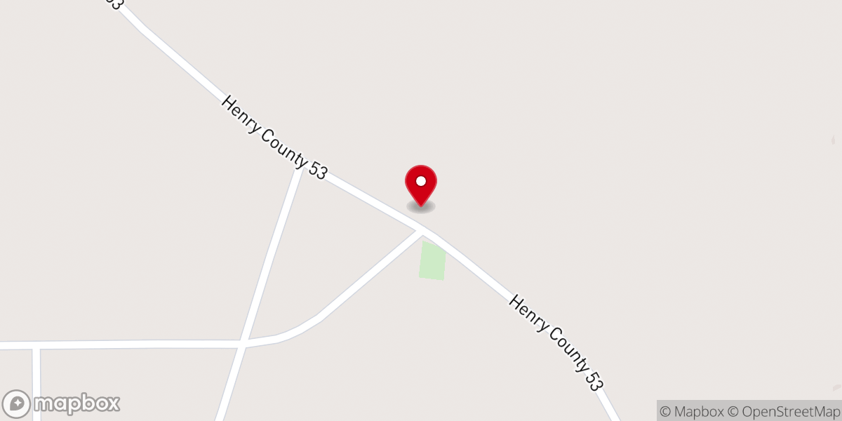 Map showing location of Camp Springs Baptist Church
